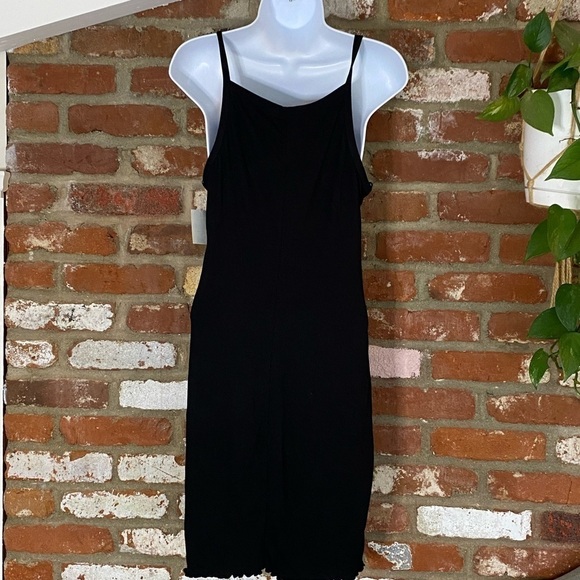 BP Black Ribbed Tank Mini Dress Size Small New - Picture 5 of 9